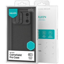 Карбоновая накладка Nillkin CamShield Pro для Apple iPhone 17 Pro (6.3") – Черный