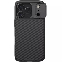 Карбоновая накладка Nillkin CamShield Pro Magnetic для Apple iPhone 17 Pro (6.3") – Черный