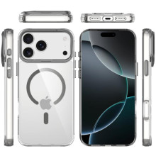 Чехол TPU Space Case Apex with MagSafe для Apple iPhone 17 Pro (6.3") – Серый