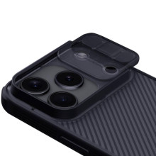 Карбонова накладка Nillkin CamShield Pro для Apple iPhone 17 Pro (6.3") – Чорний