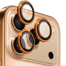 Защитное стекло BlueO Metal на камеру для Apple iPhone 17 Pro / 17 Pro Max – Оранжевый