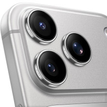 Защитное стекло BlueO Sapphire на камеру для Apple iPhone 17 Pro / 17 Pro Max – Серебряный