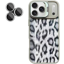 Чехол TPU+PC Wild Leopard with MagSafe and Lens для Apple iPhone 17 Pro (6.3") – Серый