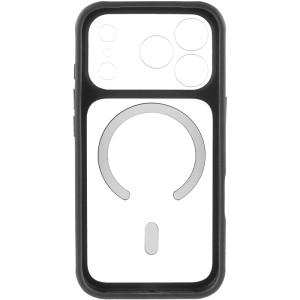 Чохол TPU+PC GETMAN Moon Clear with MagSafe для Apple iPhone 17 Pro (6.3") – Чорний