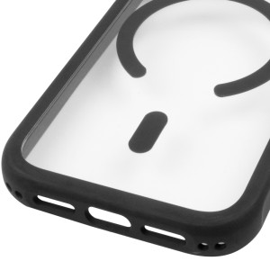 Чохол TPU+PC GETMAN Moon Clear with MagSafe для Apple iPhone 17 Pro (6.3") – Чорний