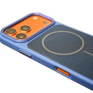Чохол PC Textile Hybrid with Magnetic Fit для Apple iPhone 17 Pro (6.3") – Blue