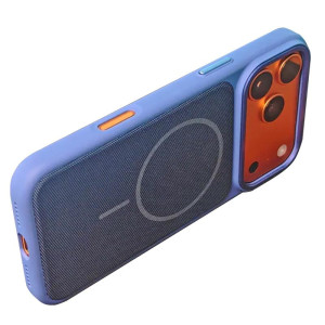Чохол PC Textile Hybrid with Magnetic Fit для Apple iPhone 17 Pro (6.3") – Blue