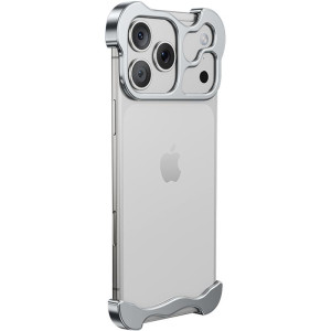 Чехол Minimalist Metal Bumper для Apple iPhone 17 Pro (6.3") – Серебряный