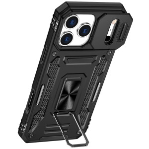 Ударопрочный чехол Camshield Army Ring для Apple iPhone 17 Pro (6.3") – Черный