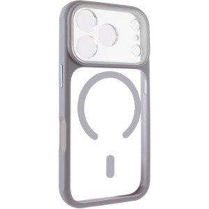 Чехол TPU+PC GETMAN Moon Clear with MagSafe для Apple iPhone 17 Pro (6.3")