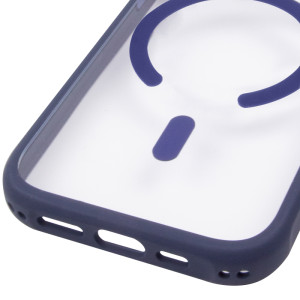 Чохол TPU+PC GETMAN Moon Clear with MagSafe для Apple iPhone 17 Pro (6.3") – Blue