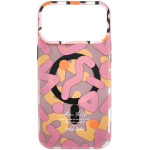 TPU чехол Pastel Chaos with Magnetic Fit для Apple iPhone 17 Pro (6.3") – Розовый