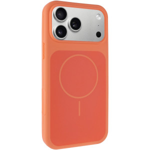 Чехол Silk Duo Color (AA) NO LOGO with Magnetic Fit для Apple iPhone 17 Pro / 18 Pro (6.3") – Оранжевый