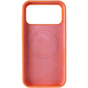 Чехол Silk Duo Color (AA) NO LOGO with Magnetic Fit для Apple iPhone 17 Pro / 18 Pro (6.3") – Оранжевый