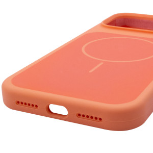 Чехол Silk Duo Color (AA) NO LOGO with Magnetic Fit для Apple iPhone 17 Pro / 18 Pro (6.3") – Оранжевый