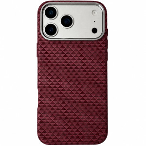 Чехол TPU+PC KVZV Triangular Pattern with Magnetic Fit для Apple iPhone 17 Pro / 18 Pro (6.3") – Красный