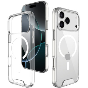Чехол TPU Space Case with Magnetic Fit для Apple iPhone 17 Pro / 18 Pro (6.3") – Прозрачный