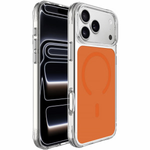 Чехол TPU+PC Space Pure Color with Magnetic Fit для Apple iPhone 17 Pro / 18 Pro (6.3") – Оранжевый