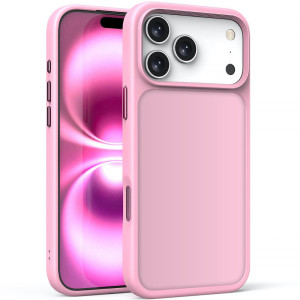 TPU+PC чехол Metal Buttons для Apple iPhone 18 Pro / 17 Pro (6.3") – Розовый