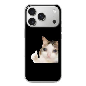 Бампер с принтом Мемы для iPhone 17 Pro – Кот в слезах