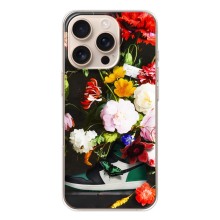 Брендновые Чехлы для iPhone 17 Pro - (PREMIUMPrint) (Nike цветы)