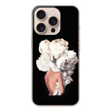 Чехлы (ART) Цветы на iPhone 17 Pro (VPrint) (Белые цветы)