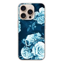 Чехлы (ART) Цветы на iPhone 17 Pro (VPrint) (Голубые Бутоны)