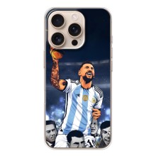 Чехлы для iPhone 17 Pro (Leo чемпион) (AlphaPrint) (Месси с кубком)