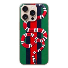 Чехлы ГУЧЧИ для Айфон 17 Pro (AlphaPrint) (Gucci змия)