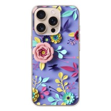 Чехлы с Цветами для iPhone 17 Pro (VPrint) (Цветочный дизайн)