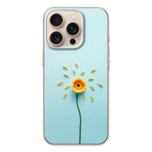 Чехлы с Цветами для iPhone 17 Pro (VPrint) (Желтый цветок)