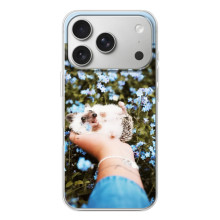 Чохли з зображенням різних тварин на iPhone 17 Pro (Їжачок в руці)