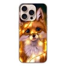Чехлы с картинкой Лисички для iPhone 17 Pro (VPrint) (Лисичка в гирляндах)