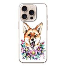 Чехлы с картинкой Лисички для iPhone 17 Pro (VPrint) (Веселая лисичка)