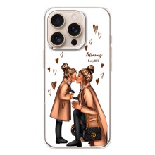 Чехол с печатью для iPhone 17 Pro - (Мама с ребенком) (AlphaPrint) (Дочка и мама)