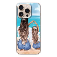 Чехол с печатью для iPhone 17 Pro - (Мама с ребенком) (AlphaPrint) (Мама с доченькой)