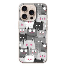 Чехлы с Котиками для iPhone 17 Pro (VPrint) (Рисованные котики)