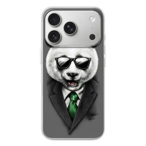 Чехлы с Пандами на iPhone 17 Pro – Панда в очках