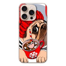 Чехлы с собаками для iPhone 17 Pro (VPrint) (Собачка в шапке)