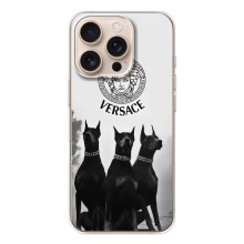 Чехлы VERSACE для Айфон 17 Pro (PREMIUMPrint) (Доберман Версаче)