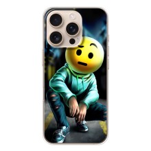 Чехол для Айфон 17 Pro - (AlphaPrint) с печатью (ТОП продаж) (Парень смайл)