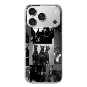 Чехол ДОБЕРМАН для iPhone 17 Pro – Коллаж Доберман