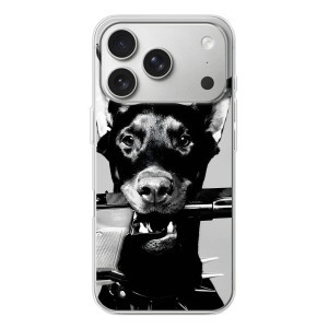 Чехол ДОБЕРМАН для iPhone 17 Pro – Опасный доберман