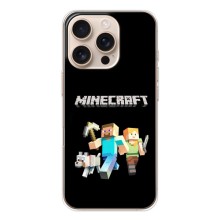 Чехол Майнкрафт на iPhone 17 Pro (AlphaPrint) Minecraft (герои Minecraft)
