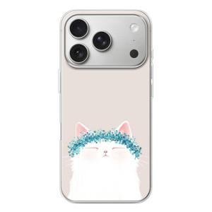 Чехол на тематику: Коты для iPhone 17 Pro – Белый котик