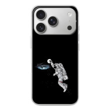Силіконовый бампер з принтом "Наса" на iPhone 17 Pro – Космонавт баскетболіст