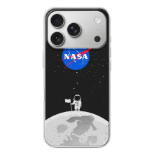 Силіконовый бампер з принтом "Наса" на iPhone 17 Pro – Космонавт NASA