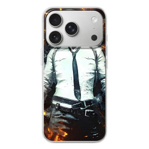 Силиконовый чехол с картинкой "Герой Pubg" на iPhone 17 Pro – Man Пубг