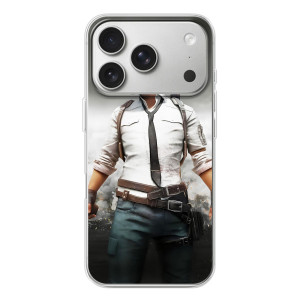 Силиконовый чехол с картинкой "Герой Pubg" на iPhone 17 Pro – Пабг