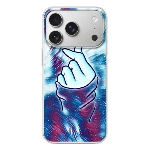 Чохол з принтом для iPhone 17 Pro (AlphaPrint - Знак сердечка)